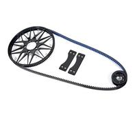 Cinghia Di Trasmissione Per SURRON Light Bee X S Kit Cinghia Modificato Per Forcella Posteriore Piatta, Trasmissione Secondaria, Puleggia Di Trasmissione Secondaria Cinghia Trapezoidale Moto(Nero)