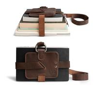 Cinghia di trasporto regolabile in pelle rustica, regalo essenziale fatto a mano da Hide & ◕Drink: Borbone Marrone, One_Size, marrone, One_Size