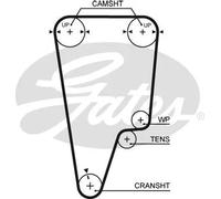 Gates Honda Civic V Fastback (Mb) Civic V Aerodeck (Mc) 5506Xs
