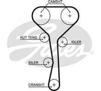 Gates Renault Clio Ii (Bb0/1/2_, Cb0/1/2_) Espace Iii (J 5507Xs