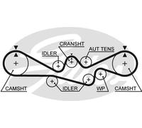 Cinghia di distribuzione GATES 5537XS