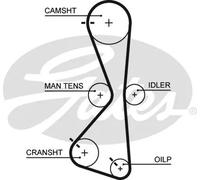 GATES 5609XS Cinghia dentata per BYD,MITSUBISHI