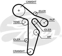 Cinghia di distribuzione GATES 5649XS