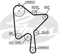 Cinghia di distribuzione GATES 5686XS