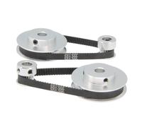 Cinghia Distribuzione Puleggia Kit GT2 60 Denti 20 Riduttore Larghezza 6mm Foro