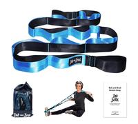 Cinghia elastica BOB AND BRAD con 12 anelli, cinghia elastica non elastica per stretching, fisioterapia, pilates, danza, ginnastica e allenamento