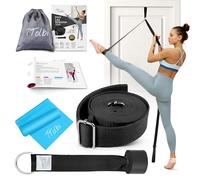Cinghia elastica con ancoraggio per porta e fascia di resistenza, migliora la flessibilità dell'allungamento delle gambe per spaccature, balletto, danza, tifo, yoga e ginnastica - Attrezzatura per