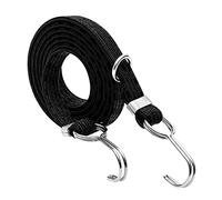 Cinghia elastica per biciclette, Gancio for corda in gomma, confezione da 2 cinghie multicolori for portabagagli tetto for bicicletta(Black)