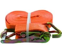 Cinghia Fascia Ancoraggio Cricchetto con Gancio 8,5Metri 50mm 5000kg CERTIFICATO