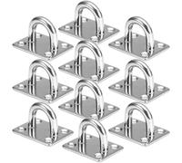 CINGHIA Gancio Soffitto,10 Pezzi Gancio da Soffitto,Ganci da Soffitto,Piastra Oculare,Placca Occhiello per Appendere Reti Sospese, Corde,Ancoraggio ai Soffitto