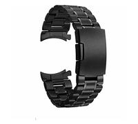 Cinghia in acciaio inossidabile da 22 mm compatibile con sam-sung galaxy 46 marcia s3 classic watch watch wor wrist 20mm bracciale argento rilascio rapido ( Color : Black with tool , Size : 22mm )