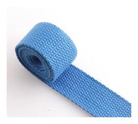 Cinghia in cotone con più colori blu, cinghia da 25 mm, for collare for cani, cintura in fettuccia for portachiavi, for borsa(G)