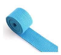 Cinghia in cotone con più colori blu, cinghia da 25 mm, for collare for cani, cintura in fettuccia for portachiavi, for borsa(D)