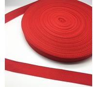 Cinghia in cotone resistente, Cinghia in nylon larga 20 mm, 5 iarde, for lavori fai da te, multicolore(Red)