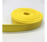 Cinghia in cotone resistente, Fettuccia in nylon e poliestere, 5 iarde, 30 mm, multicolore(Yellow)