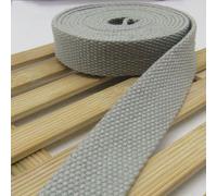 Cinghia in cotone resistente, Nastro in tela multicolore 32 mm x 5 m(Light Gray)