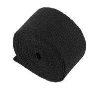 Cinghia in fettuccia di cotone poliestere multicolore, larghezza 20 mm, 5-50 iarde(Black,20 yard)