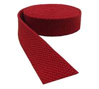 Cinghia in fettuccia, fettuccia in nylon, Cinghia in cotone for borse, guinzagli, accessori for lavori artigianali, multicolore, dimensioni variabili, 9 metri(Red,20 mm)