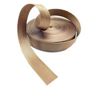 Cinghia in fettuccia, fettuccia in nylon, Cinghia in nylon da 25 mm/38 mm di larghezza multicolore for zaino, cintura, fai te, bagaglio(Khaki,25 mm)