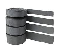 Cinghia in fettuccia, fettuccia in nylon, Cinghia in nylon nero/grigio 20-38 mm 5-20 iarde for borse, bagagli, arrampicata all'aperto(Gray,25mm/10 yard)