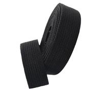 Cinghia in fettuccia, fettuccia in nylon, Cinghia in polipropilene, larghezza 38 mm, 5-50 iarde, multicolore, for manici di borse, zaini, cinture for bagagli(Black,10 yard)