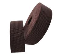 Cinghia in fettuccia, fettuccia in nylon, Cinghia in polipropilene, larghezza 38 mm, 5-50 iarde, multicolore, for manici di borse, zaini, cinture for bagagli(Coffee,20 yard)