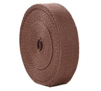 Cinghia in fettuccia, fettuccia in nylon, Cinghie in fettuccia di cotone e poliestere da 5 iarde for borse, artigianato, cucito, multicolore, diverse misure(Dark Brown,25 mm)