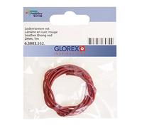 Cinghia in pelle rossa 2 mm/1 m
