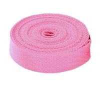 Cinghia in polipropilene, Cinghia in fettuccia di cotone e poliestere, 5 iarde, varie misure, multicolore, for bagagli merci(Pink,25 mm)