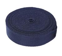 Cinghia in polipropilene, Cinghia in fettuccia di cotone e poliestere, 5 iarde, varie misure, multicolore, for bagagli merci(Dark Blue,25 mm)