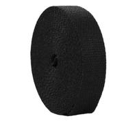Cinghia in polipropilene, Cinghie in fettuccia di cotone e poliestere da 5 iarde for borse, artigianato, cucito, multicolore, diverse misure(Black,25 mm)