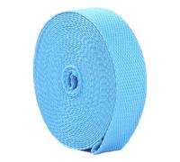 Cinghia in polipropilene, Cinghie in fettuccia di cotone e poliestere da 5 iarde for borse, artigianato, cucito, multicolore, diverse misure(Light Blue,20 mm)