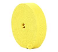 Cinghia in polipropilene, Cinghie in fettuccia di cotone e poliestere da 5 iarde for borse, artigianato, cucito, multicolore, diverse misure(Yellow,20 mm)