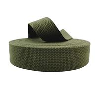 Cinghia in polipropilene, Nastro for tappezzeria in misto cotone cinghie di fissaggio bagagli, 9 metri/rotolo(Army Green,Name)