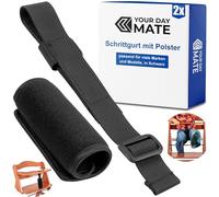 Cinghia inguinale con protezione per cintura per seggiolone, confezione da 2, in nero, cinghie per cintura compatibili con Hauck Alpha Beta, Stokke Tripp Trapp, roba e molti altri