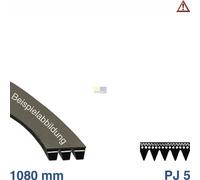 Cinghia Keilriemen 1080 PJ5 AEG 8996451920301 Lavatrice Fonte 09847534 Foron