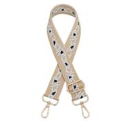 Cinghia larga della cinghia della cinghia della cinghia di ricambio del cotone del poliestere delle foglie colorate per le borse a tracolla larga delle donne, D