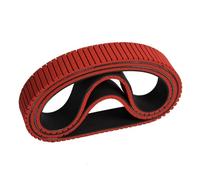 Cinghia Nastro Trasportatore Gomma Rossa Ad Alto Fattore Attrito Scanalatura Trasversale Per Alimentatore Carte Ad Alta Velocità/macchina Conteggio Automatico Transmission Belts(360-30-7mm with rib)