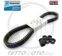 CINGHIA ORIGINALE PIAGGIO + RULLI BANDO APRILIA SCARABEO LIGHT 300 2009 2010
