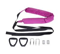 Cinghia per allungamento yoga con passanti, barella per gambe regolabile, allenatore per l'assistenza ai riccioli della schiena, cinghia per inversione divisa per fitness, danza,
