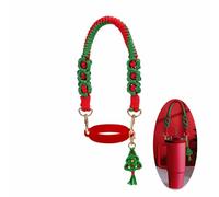 Cinghia per bottiglia d'acqua rossa natalizia, in silicone, porta bottiglia d'acqua, cordino per bottiglia d'acqua, maniglia elastica per bottiglia d'acqua, compatibile con accessori Stanley Cup per