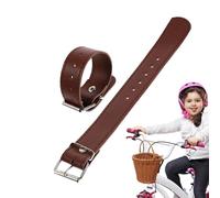 Cinghia per cestello da bicicletta - Supporto di ricarica anteriore regolabile | Accessorio a sgancio rapido per manubrio, cestino scooter, equitazione, gite in famiglia, attrezzatura da viaggio, nero