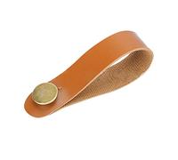 Cinghia per chitarra in pelle vintage con pulsante per paletta adattatore cravatta tracolla per ukulele acustico e mandolino chitarra paletta adattatore cravatta