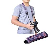 Cinghia per Fotocamera DSLR - Design della personalità, Sollievo Dalla Pressione Sul Collo Elastico, Tessuto Morbido, Lunghezza Regolabile, Adatta a Tutte le Marche (PU6008B)