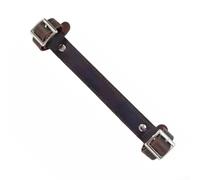 Cinghia per il trasporto della bicicletta con manico in pelle per sollevamento e tenuta del telaio della bicicletta, adatta per scale, binari e uso pubblico (marrone scuro)