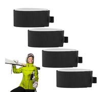 Cinghia per il trasporto di snowboard, cinghie da sci per il trasporto | Cinghie da sci Fascette da snowboard | Supporto per bastoni 4X, buste da sci regolabili, cinghia di trasporto per un facile