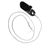 Cinghia per Monouso, Anti-smarrimento, Bianca | Nylon e Silicone, Design a Orecchio, Clip Libera sui Vestiti, Comoda per Anziani e Adulti