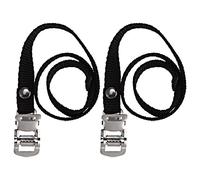 Cinghia per pedali per bicicletta | Cinghia per pedali per cyclette, extra lunga | Nero | Clip per pedali bicicletta cinghia per bicicletta Stabilizzatore per bicicletta
