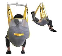 Cinghia per Sollevamento Pazienti con Apertura Igienica - Imbracatura Completa in Mesh Traspirante per Anziani e Cure Domiciliari, Compatibile con la Maggior parte dei Sollevatori, Portata 230 kg