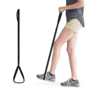 Cinghia per sollevare gambe, sollevatore di gambe e piedi, aiuto per la mobilità a letto, anziani, per la vita quotidiana, per adulti, anziani, disabili, (nero)